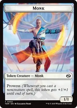 Copy - Monk 1/1 ~ Token Double Sided NM MTG Mixed Sets - Image 2