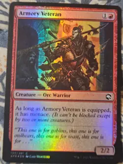 Armory Veteran FOIL Adventures in the Forgotten Realms Magic MTG - Image 2
