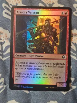 Armory Veteran FOIL Adventures in the Forgotten Realms Magic MTG - Image 3