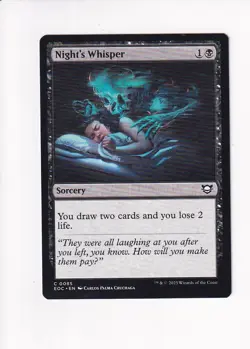 MAGIC THE GATHERING MTG COMMANDER: EDGE OF ETERNITIES NIGHT'S WHISPER - Image 1