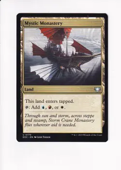 MAGIC THE GATHERING MTG COMMANDER: EDGE OF ETERNITIES MYSTIC MONASTERY - Image 1