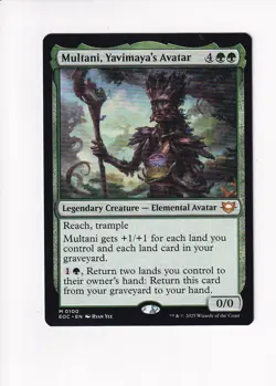 MAGIC THE GATHERING MTG COMMANDER: EDGE OF ETERNITIES MULTANI, YAVIMAYA'S AVATAR - Image 1