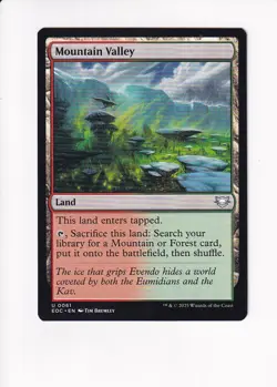 MAGIC THE GATHERING MTG COMMANDER: EDGE OF ETERNITIES MOUNTAIN VALLEY - Image 1