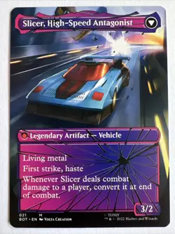 MTG Slicer, Hired Muscle *SHATTERED GLASS* Transformers 021 NM - Image 2