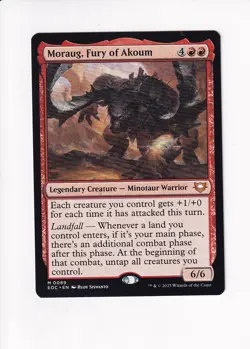 MAGIC THE GATHERING MTG COMMANDER: EDGE OF ETERNITIES MORAUG, FURY OF AKOUM - Image 1