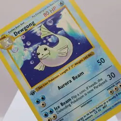 Pokemon TCG - Dewgong 25/102 Base Set Uncommon 1st Edition WOTC 1999 - EXC - Image 1