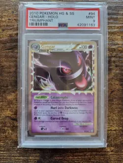 Pokemon Gengar Prime Triumphant Holo Rare HeartGold SoulSilver 94/102 - PSA 9 - Image 1