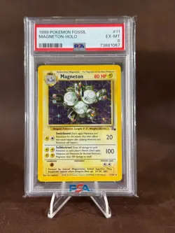 1999 Pokemon Magneton 11/62 Fossil Holo ex-mt PSA 6 - Image 1