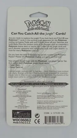 POKEMON JUNGLE BOOSTER BLISTER PACK WIGGLYTUFF ART WOTC 1999 WEIGHED 33.6g 742818060622 - Image 2