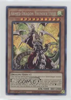 PSE - Armed Dragon Thunder LV10 1st Ed. YuGiOh Blazing Vortex #BLVO-EN001 07pa - Image 1