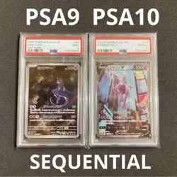 JAPAN Mewtwo V SR PSA10 + Mewtwo AR PSA9 Pokemon Card Set Japanese Sequential - Image 1