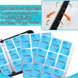 9 Pocket Card Binder Holder | Fits 900 Cards | Double-Sided Album | Gift for ... - Image 4