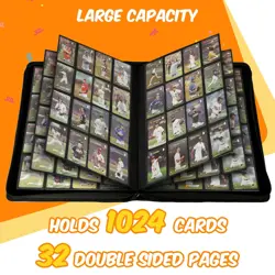 Premium Card Binder 16 Pocket | Holds 1000+ Cards | PU Cover for Trading & Sp... - Image 3
