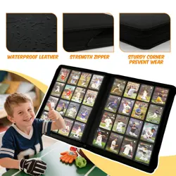 Premium Card Binder 16 Pocket | Holds 1000+ Cards | PU Cover for Trading & Sp... - Image 4
