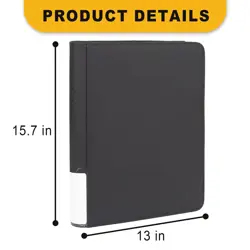 Toploader Binder for 360 Cards | 9 Pocket Double-Sided Rigid Card Holder, Black - Image 2