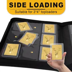 Toploader Binder for 360 Cards | 9 Pocket Double-Sided Rigid Card Holder, Black - Image 5