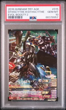 PSA10 Gundam EB2-015 Death Size Hell Perfect Triage Card Bandai Auth - Image 1