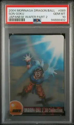 Son Goku 3D Morinaga Dragon Ball Wafer Card PSA 10 Gem Mint - Image 1