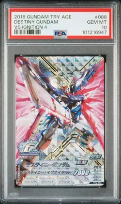 Destiny Gundam Triage PSA 10 Gem Mint Vanguard Card Game Collectible - Image 1