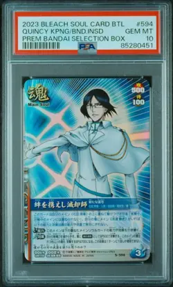 Quincy Bleach Soul PSA 10 Gem Mint Card Battle With Bonds - Image 1