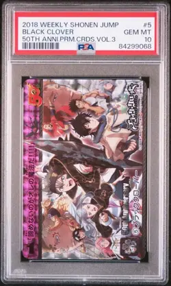 Black Clover Weekly Shonen Jump 50th PSA 10 Gem Mint Cardass Vol.3 Card - Image 1