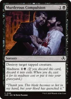 Murderous Compulsion -Foil Medium Play MTG Innistrad Remastered - Image 1