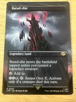 MTG Barad-dur LTR 0340 R Borderless Regular Rare NM - Image 1