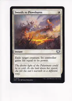 MAGIC THE GATHERING MTG COMMANDER: EDGE OF ETERNITIES SWORDS TO PLOWSHARES - Image 1
