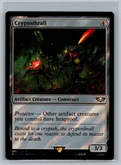 MTG Universes Beyond: Warhammer 40,000 Cryptothrall (Surge Foil) #155/168 40k - Image 1