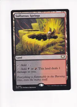 MAGIC THE GATHERING MTG COMMANDER: EDGE OF ETERNITIES SULFUROUS SPRINGS - Image 1