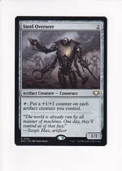 MAGIC THE GATHERING MTG COMMANDER: EDGE OF ETERNITIES STEEL OVERSEER - Image 1