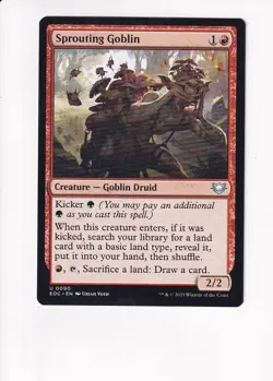 MAGIC THE GATHERING MTG COMMANDER: EDGE OF ETERNITIES SPROUTING GOBLIN - Image 1