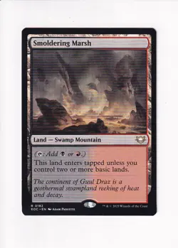 MAGIC THE GATHERING MTG COMMANDER: EDGE OF ETERNITIES SMOLDERING MARSH - Image 1