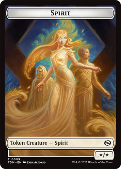 Spirit 3/3 - Spirit */* ~ Token Double Sided NM MTG Mixed Sets - Image 2