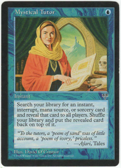 1x Mystical Tutor MTG Mirage Moderately Played - Image 1