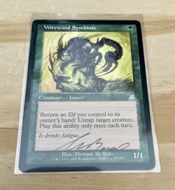 MTG Wirewood Symbiote Insect Artist Signed Thomas M. Baxa 2003 1/1 Card - Image 1