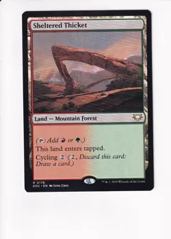MAGIC THE GATHERING MTG COMMANDER: EDGE OF ETERNITIES SHELTERED THICKET - Image 1