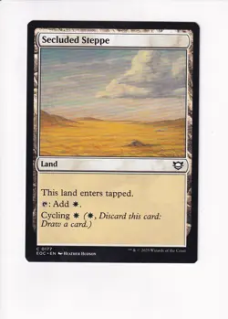 MAGIC THE GATHERING MTG COMMANDER: EDGE OF ETERNITIES SECLUDED STEPPE - Image 1