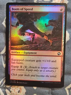 Boots of Speed FOIL Forgotten Realms MTG Magic - Image 1