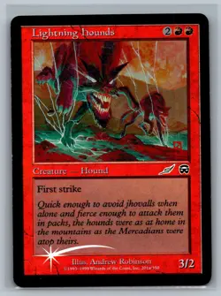 Magic MTG Media Promos Lightning Hounds #201a/350 Promo Foil READ TCG CCG - Image 1