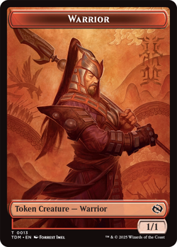 Goblin 1/1 - Warrior 1/1 ~ Token Double Sided NM MTG Mixed Sets - Image 2