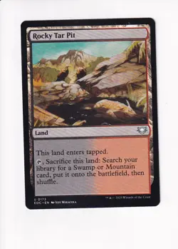 MAGIC THE GATHERING MTG COMMANDER: EDGE OF ETERNITIES ROCKY TAR PIT - Image 1