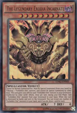 Yugioh The Legendary Exodia Incarnate LDK2-ENY01 Ultra Rare NM - Image 1