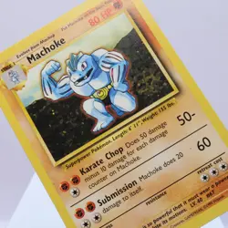 Pokemon TCG - Machoke 34/102 Base Set Uncommon WOTC 1999 - EXC/NM - Image 1
