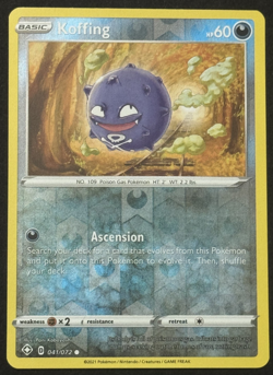 Koffing 041/072 Pokemon Shining Fates Reverse Holo - Image 1