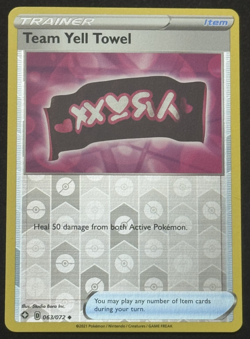 Pokemon TCG: Shining Fates - Team Yell Towel - 063/072 Reverse Holo - Image 1