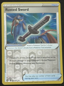 Rusted Sword 062/072 Pokemon Shining Fates Reverse Holo - Image 1