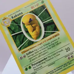 Pokemon TCG - Kakuna 33/102 Base Set Uncommon Shadowless WOTC 1999 - MP - Image 1