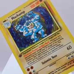 Pokemon TCG - Machamp 8/102 Base Set Holo Rare WOTC 1999 - EXC/NM - Image 1