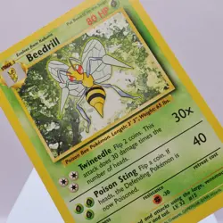 Pokemon TCG - Beedrill 17/102 Base Set Rare WOTC 1999 - EXC/NM - Image 1